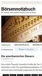Mobile Screenshot of boersennotizbuch.de